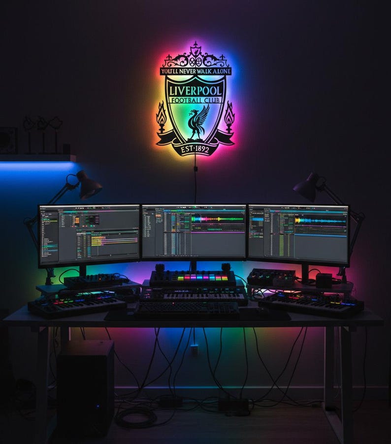 Liverpool FC LED Wall Art Sign