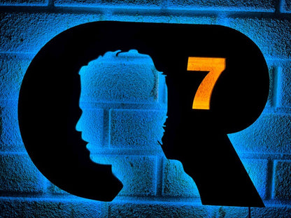 CR7 LED Wall Art Logo