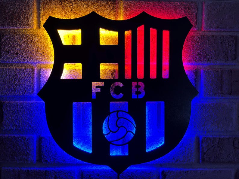 FC Barcelona LED Wall Decor Logo