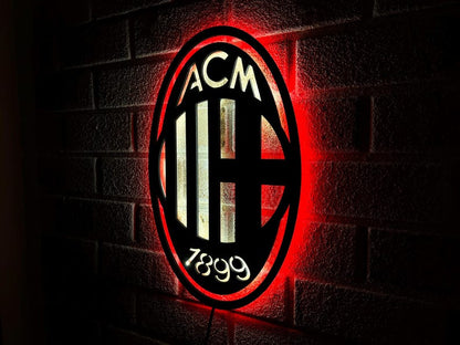 AC Milan LED Wall Decor Logo